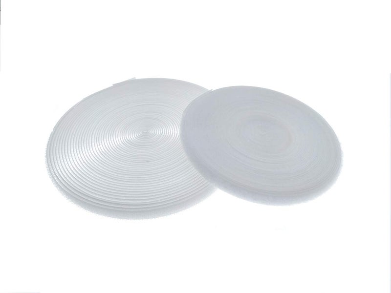 IHKFILAN 3/8'' Width x 10 Meters Length Wihite Sew On Hook and Loop Tape Fastening Nylon Fabric Tape (White, 3/8 Inch x 10 Meters) - Image 2